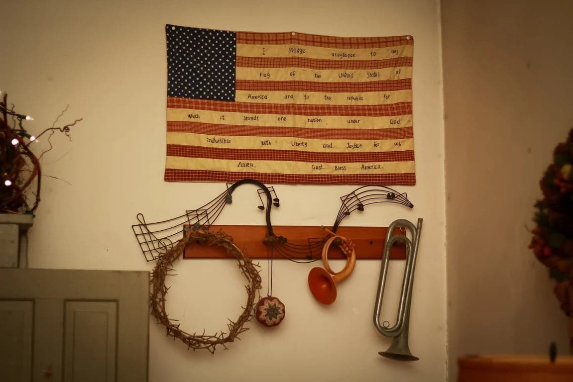 Music decorations inside the studio
